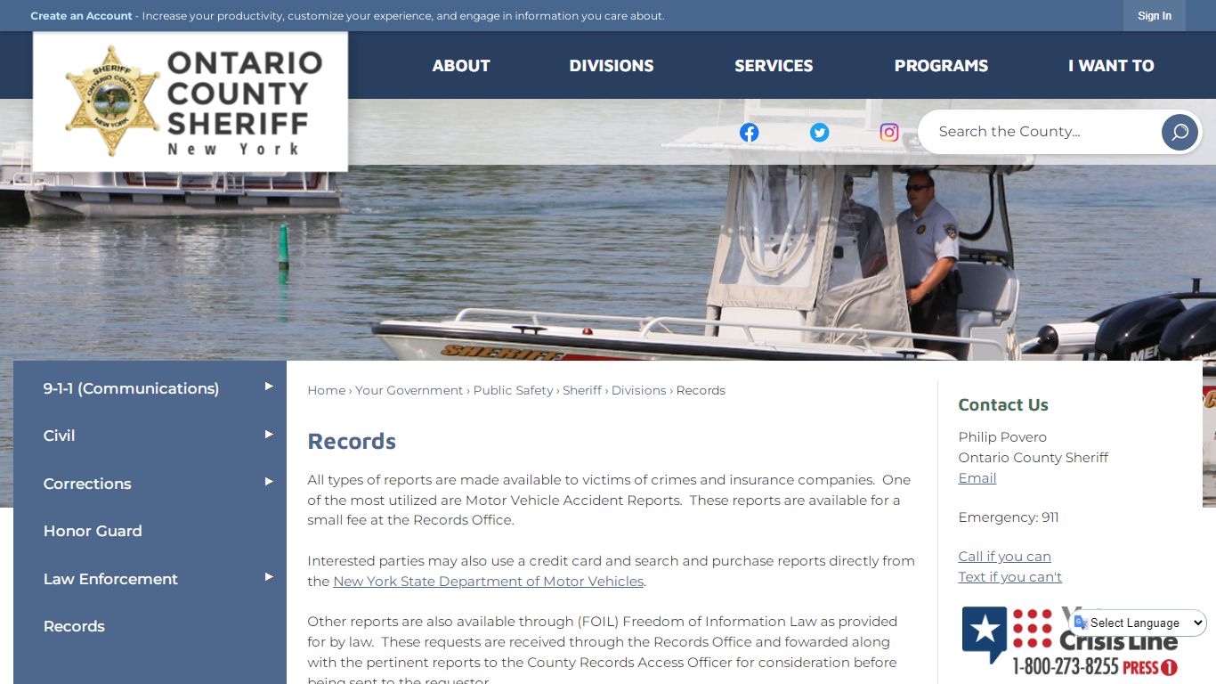 Records | Ontario County, NY - Official Website