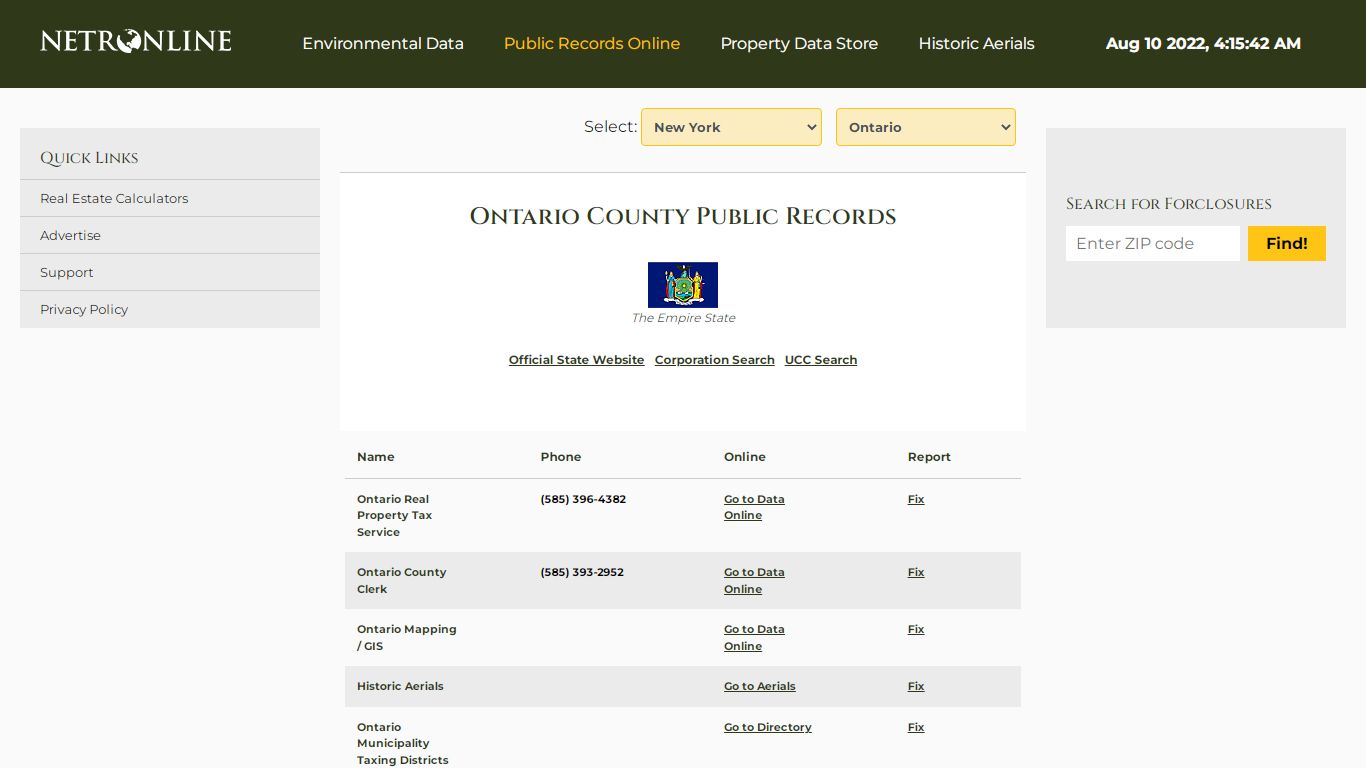 NETR Online • Ontario • Ontario Public Records, Search ...